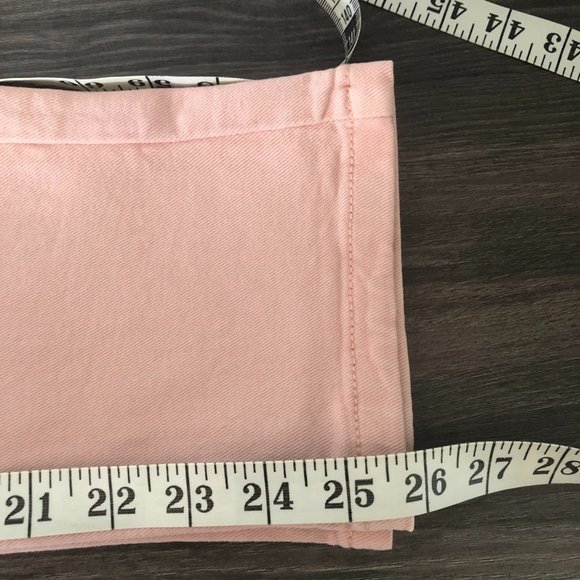 Marks & Spencer Light Dusted Pink Mid Rise Straight Leg Ankle Grazer Pants - Picture 14 of 14